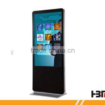 55 inch screens floor standing kiosk windows touch screen player