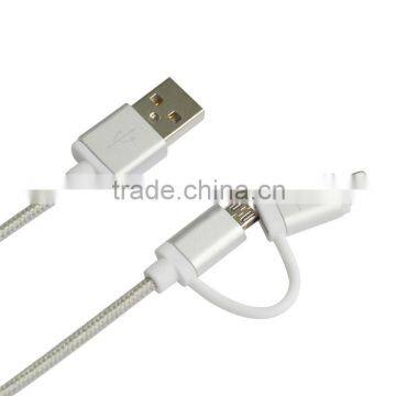 HUNDA Combo Sync Data Micro USB MFI Certified Cable for iPhone 6