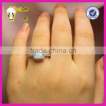 Sterling Silver 925 Opal Ring Cubic Zirconia Opal CZ Ring Birthday Gift for Sister photo-4