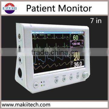 7 inch portable finger spo2 patient monitor with pulse oximeter