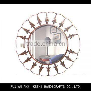 decorative wrought iron makeup mirror