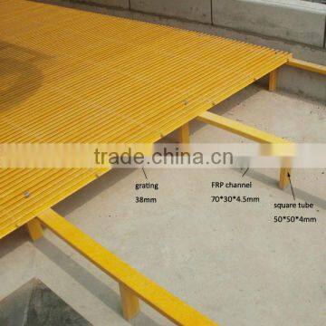 Pultrusion FRP Grate FRP Floor Grating Fiberglass Trench Grate