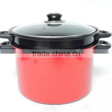 6L Carbon Steel Pasta Pot With Strainer photo-5