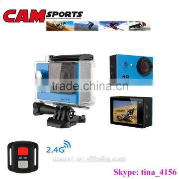 2 Inch Screen 170 Degree Angle Sport Camera 1080p Full HD With WiFi