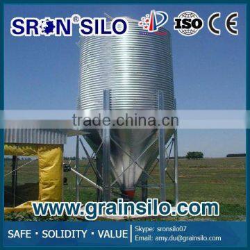 Hot Galvanized Poultry feed pellet 5 tons steel silo for sale                        
                                                Quality Choice