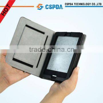 Latest design leather case with pocket for Kobo touch ereader
