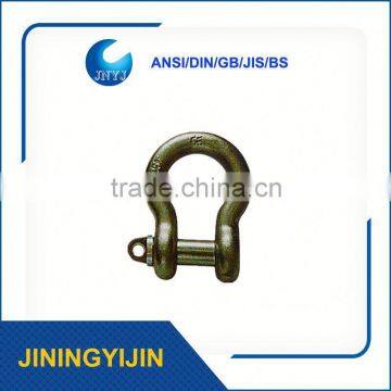 Mooring Hardened Steel Bow Shackle With Safety Pin