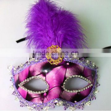 fashion beautiful mask party with feather for halloween MK-1026