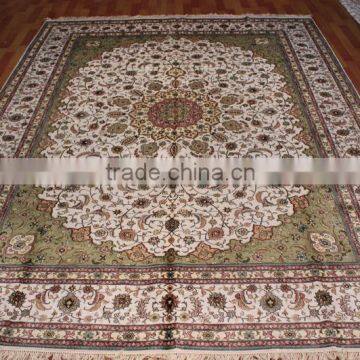 carpet yarn natural colour hand knotted handmade persian silk rug persian handmade silk carpets for home hotel villa/silk rug