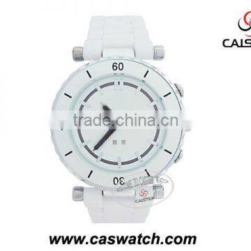 All white plastic ladies watch