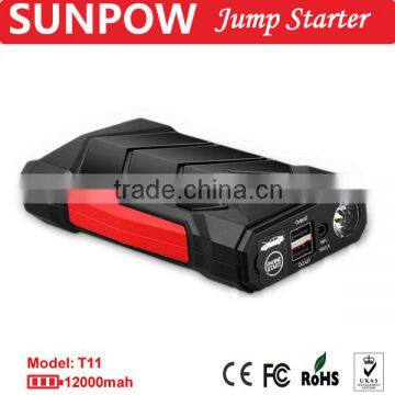 SUNPOW Car Battery Charger 12,000mAh Super Power Bank 12V Gasoline and Diesel Emergency Car Portable Battery Jumper photo-4