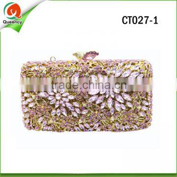 2016 CT027 new design women's bag/fashion crystal evening clutch bags