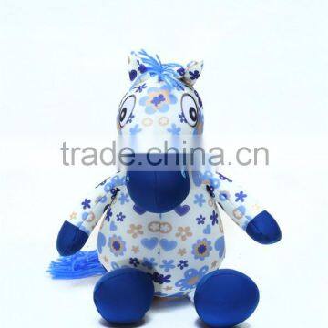 Microbeads Stuffed Blue Horse Toys