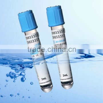 medical disposable sodium citrate vacuum blood test collection PT tube with CE&ISO