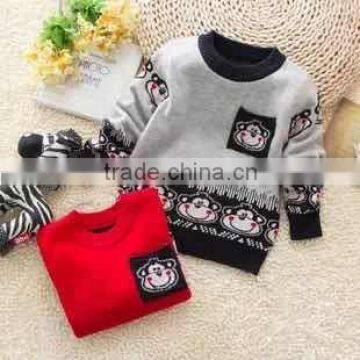 2014 new fashion baby wool sweater design cute baby boy