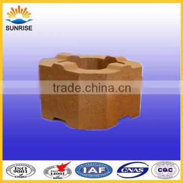 burened magnesia refractory bricks for ladle working line