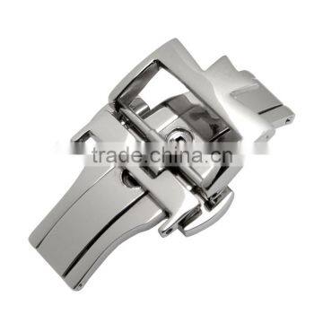 18mm leather strap fashionable durable polishing folding click buckle Silver Golden Rose golden Wholesale 3PCS