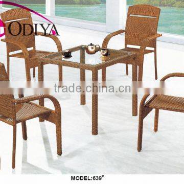 Outdoor rattan wicker garden dining set for sale