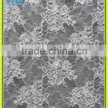 Embroiedered Raschel lace fabric CR015C4