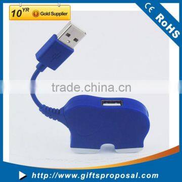 2015 Animal shape 4 port mini usb hub usb 2.0 /3.0 hub