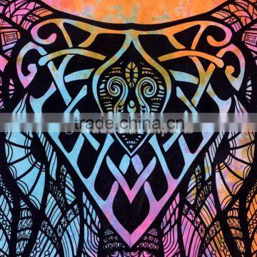 Elephant Printed Wholesale Indian Tapestry Wall Hanging Hippie Tapestries Boho Cotton Bedspread Queen Picnic Throw Blaket photo-2