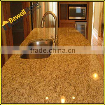 Brazil santa cecilia light gold sparkle quartz stone countertop