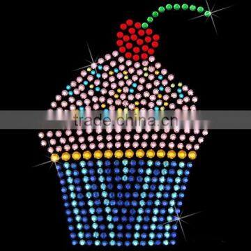 CUPCAKE RHINESTONE APPLIQUE