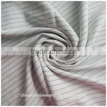 2016 Double Line Polyester Rayon Stripe Fabric for Grement