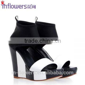 Fashion design ladies wedge shoes sex wedge sandals