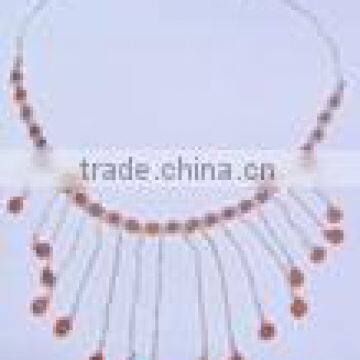 Carnelian bead necklace