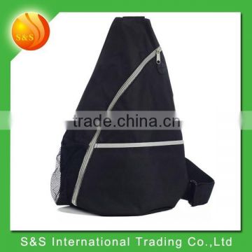 Sports Sling Backpack 600D Polyester Canvas Shoulder Bag