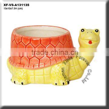 ceramic turtle planter