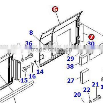 Excavator PC210-8 Right cover door 20Y54K3022