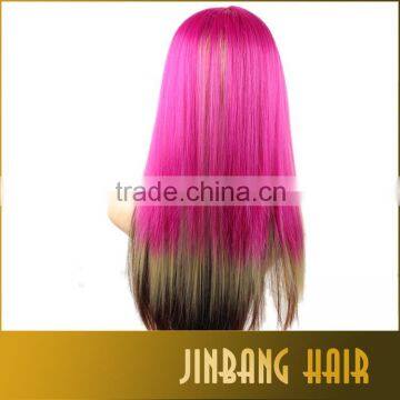 Halloween Perruque Anime Cosplay Wigs Brown Blonde Fuschia Ombre Harajuku Cosplay Wig photo-3