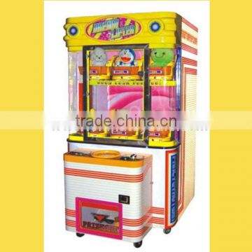 2015 top selling magic box toy box arcade crane claw machine for kids and adults