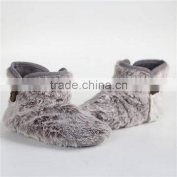 Ladies plush slipper boot