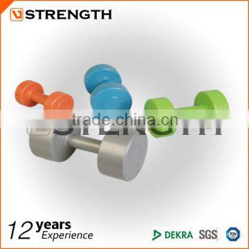 fitness plastic cement dumbbell