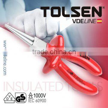 DIPPED INSULATED ROUND NOSE PLIERS