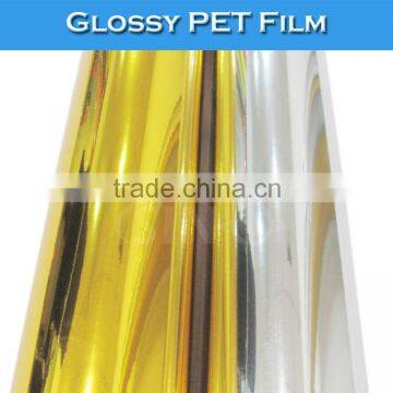 SINO Brushed Metalized PET Silver/Gold Vinyl Film For Sign