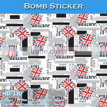 HD-109 CARLIKE Trade Assurance Car Wrapping Vinyl Sticker Bomb photo-2