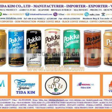 POKKA MILK COFFEE -POKKA COFFEE - TIDA KIM - POKKA BLACK COFFEE -POKKA VANILLA COFFEE - POKKA CAPPUCCINO ORIGIN 240ML 300ML