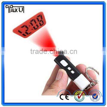 Novelty Design Easy Carry Portable Mini Digital Lcd Projector Keychain Clock photo-6
