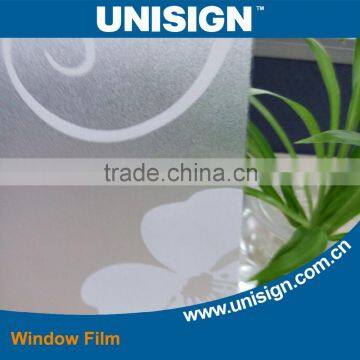 Unisign Decorative Window Film PVC Frosted Glass Vinyl Film for Decorating photo-2