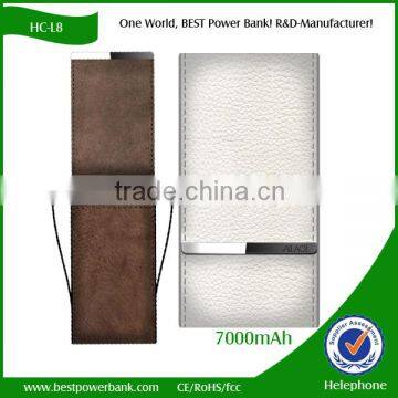 2016 Outdoor Leather Power Bank Battery Charger for Mobile photo-3