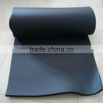 Black NBR-PVC fireproof nitrile foam rubber thermal insulation sheet