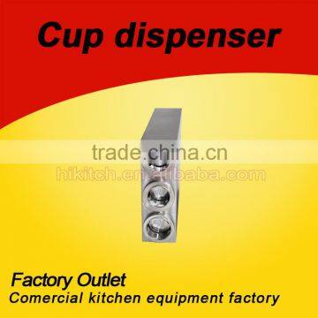 Factory price stainless steel disposable cup dispenser