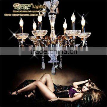 2012 Modern design colored crystal chandelier, chandelier crystal, home decorative lighting, zhongshan guzhen lighting