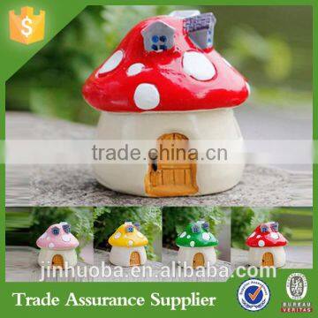 New Resin Craft Garden Ornament Plant Pot Fairy Mushroom House Garden Decor