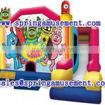 Hot sale YO GABBA GABBA inflatable bouncer and jumper inflatable combo