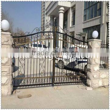 Factory direct hot sale new design cheap wrought Iron fence, metal fence, steel fence for home and garden